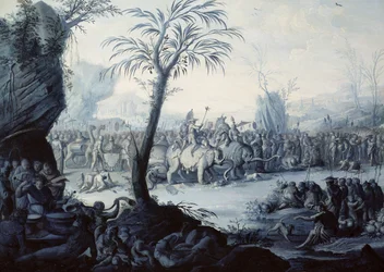Chinoiserie Landscape with Figures and Animals
